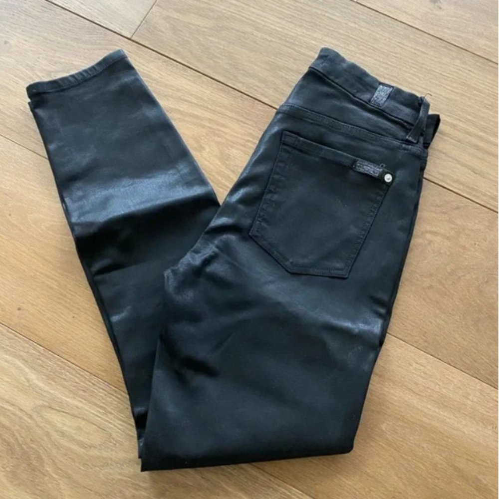 Seven for All Mankind Jeans - Black/Air Coated